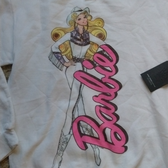 JUNKFOOD- NWT Vintage Barbie Sweatshirt Size XS - Picture 3 of 5